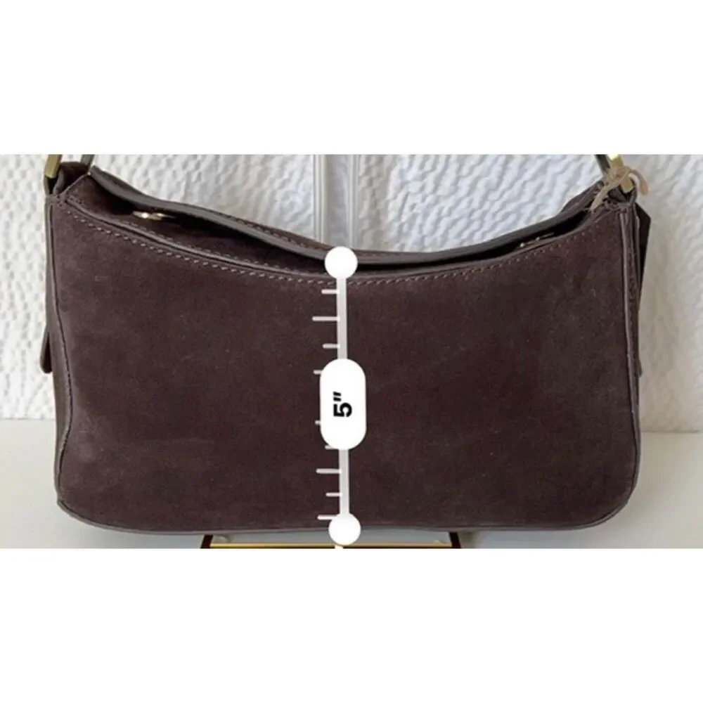 NWT Deep brown Italian leather/suede convertible crossbody